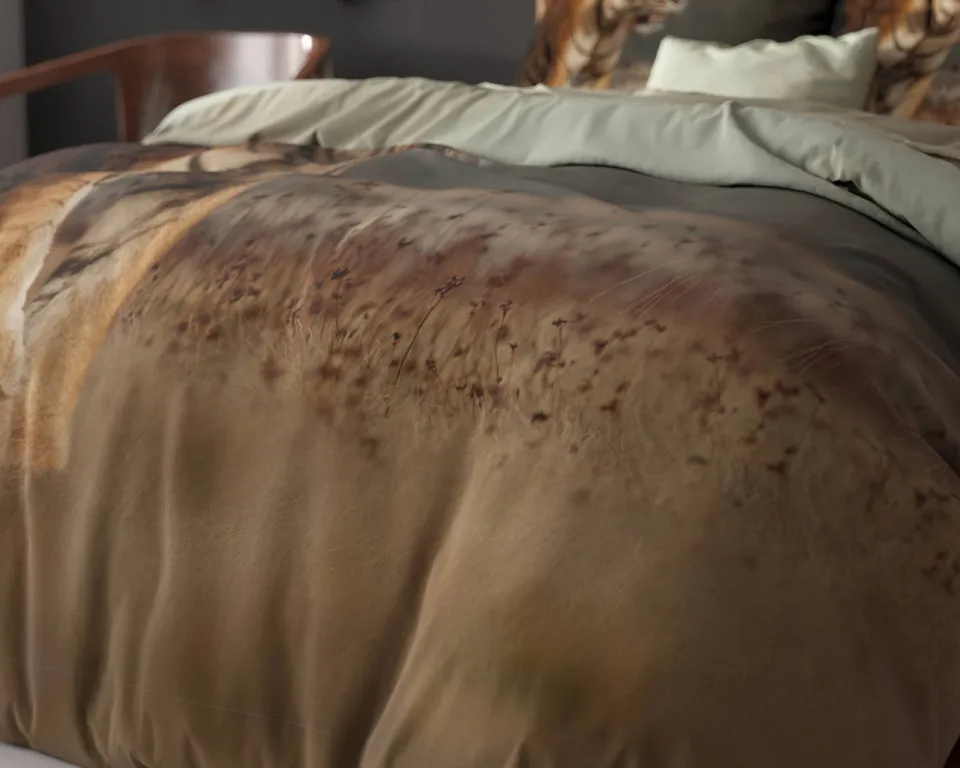 Sleeptime polyester dekbedovertrek 2-persoons (200x200 cm) taupe, foto 6