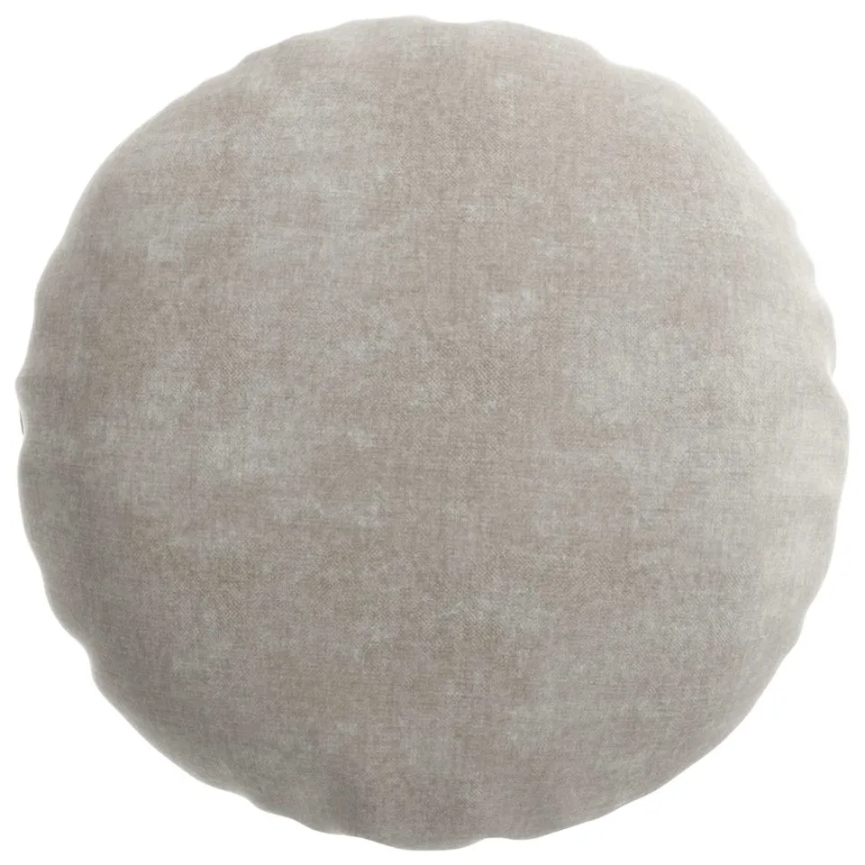 vidaXL Kussensloop 2 st HEERLEN Lichtgrijs Dia. 60 cm Chenille Stof