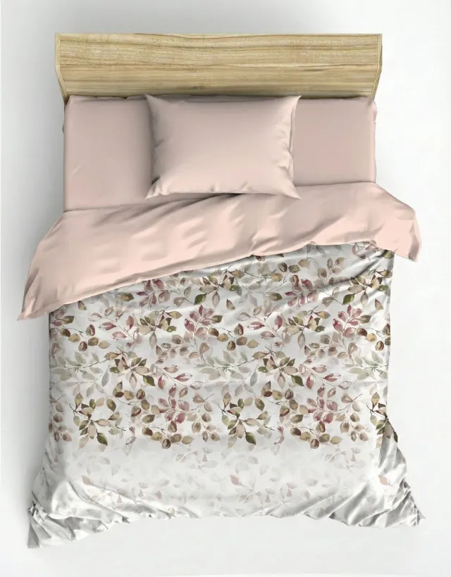 L'essentiel Maison Cotton Box - Dekbedovertrek - Katoen - Beige - 155x220