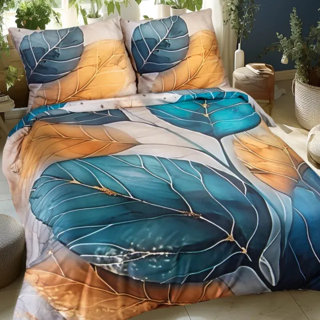 Darymex Satynlove Premium - Dekbedovertrek set (3-delig) - 100% Katoen-Satijn (200TC) - Met Ritssluiting - 220x200 cm blauw