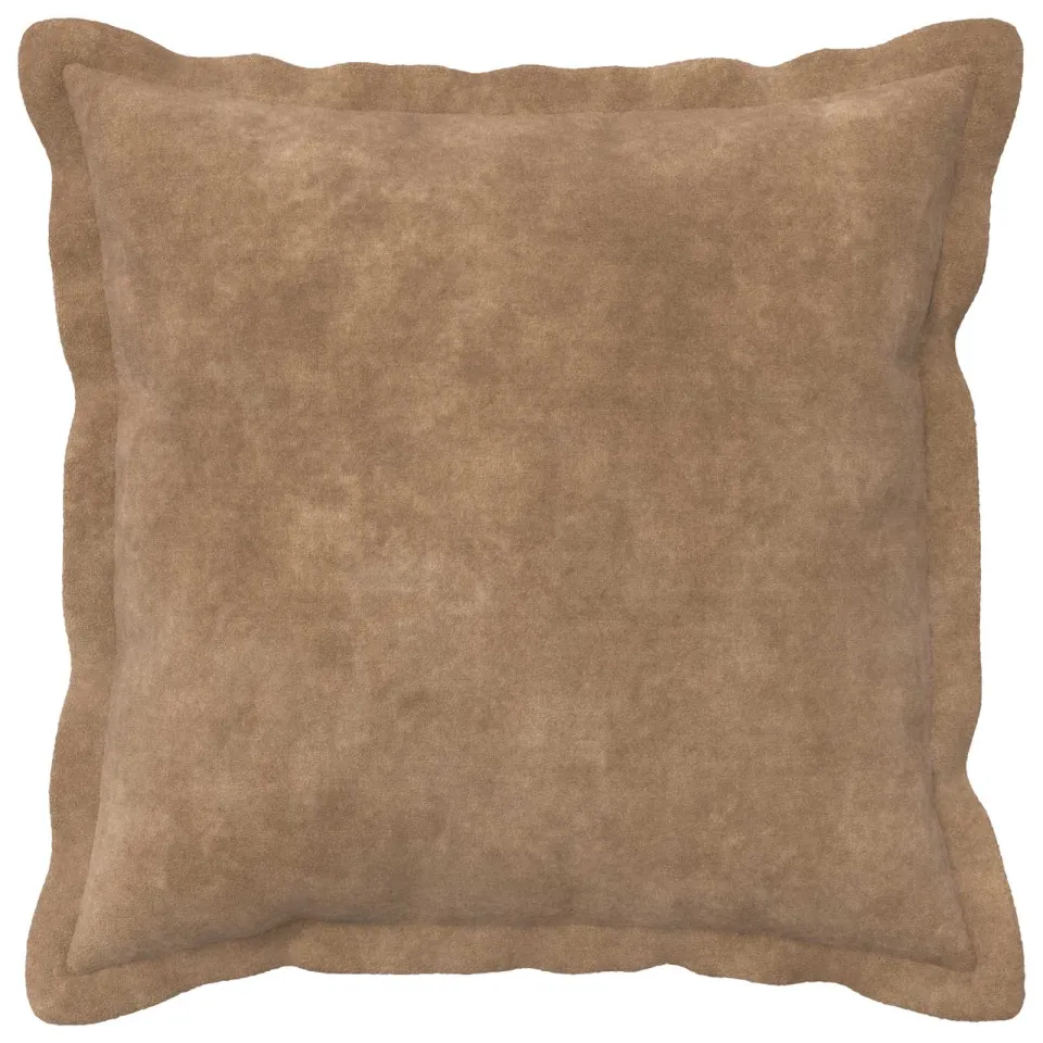 vidaXL Kussensloop 6 st HOUTEN Taupe 35 x 35 cm Microfiber Fleece, foto 2