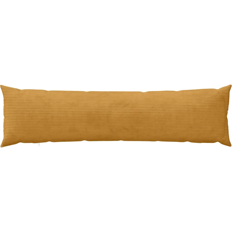 vidaXL Kussensloop 2 st HEERLEN Geel 40 x 145 cm corduroy