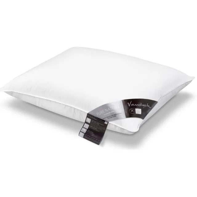 Vandyck Pure Nature donzen hoofdkussen wit