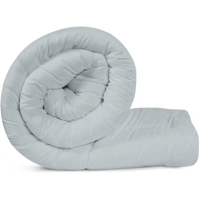 DailySupplies® Dekbed 240x220 - 2 Persoons 4 Seizoenen - Wasbaar - Extra Zacht - Lichtgrijs