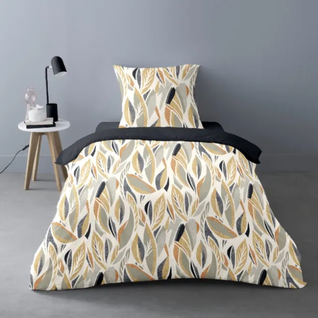 Better Nights Better Night - Luxe Polar Fleece Dekbedovertrek Esther - 1persoons - 140x200 - warm - 1x kussensloop zwart