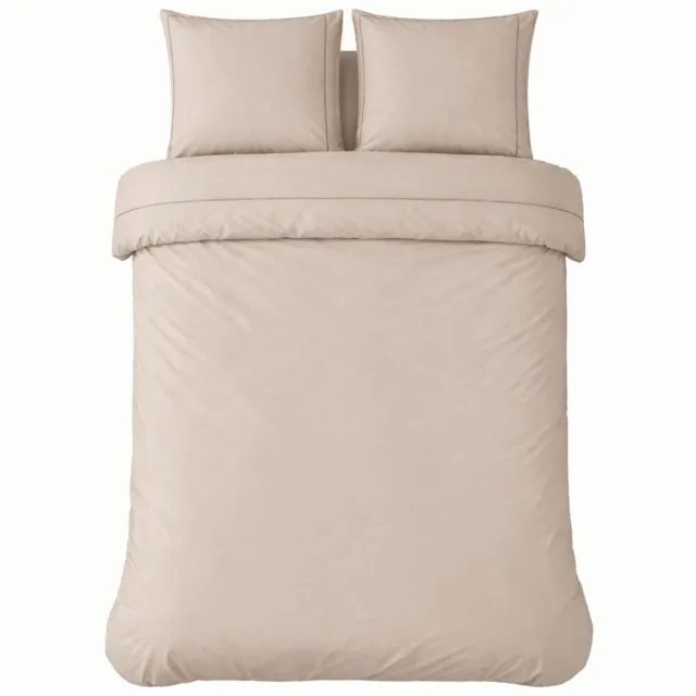Droomtextiel Papillon Monte Carlo Dekbedovertrek Zand 240x200/220 cm - Zeer Hoogwaardige Kwaliteit - Super Zacht