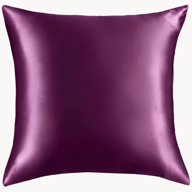 Sichou Kussenhoes Aubergine van 6A premium moerbeizijde satijn, 22 momme Paars