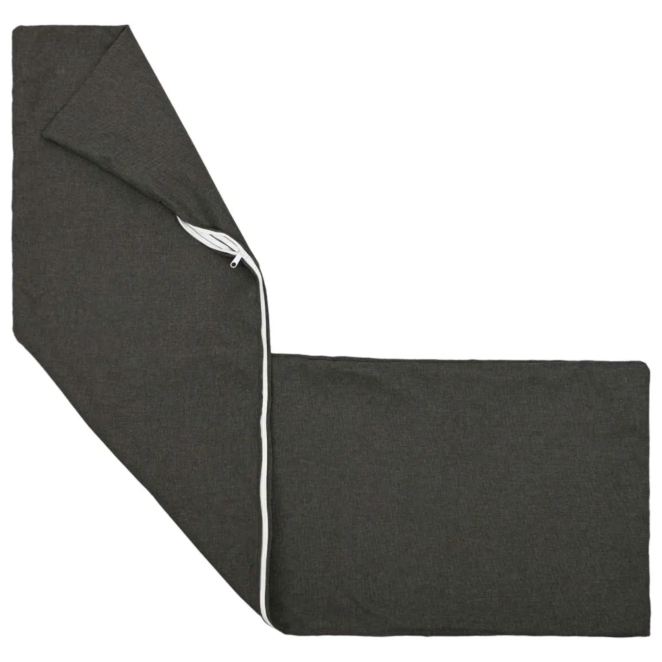 vidaXL Kussensloop HEERLEN Donkergrijs 40 x 145 cm Stof, foto 4