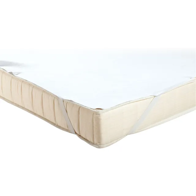 PULSIVA 2x PULSIVA Matrasbeschermer Molton Columbus, waterdicht; 90x200 cm (BxL); wit; 2 stuk / verpakking