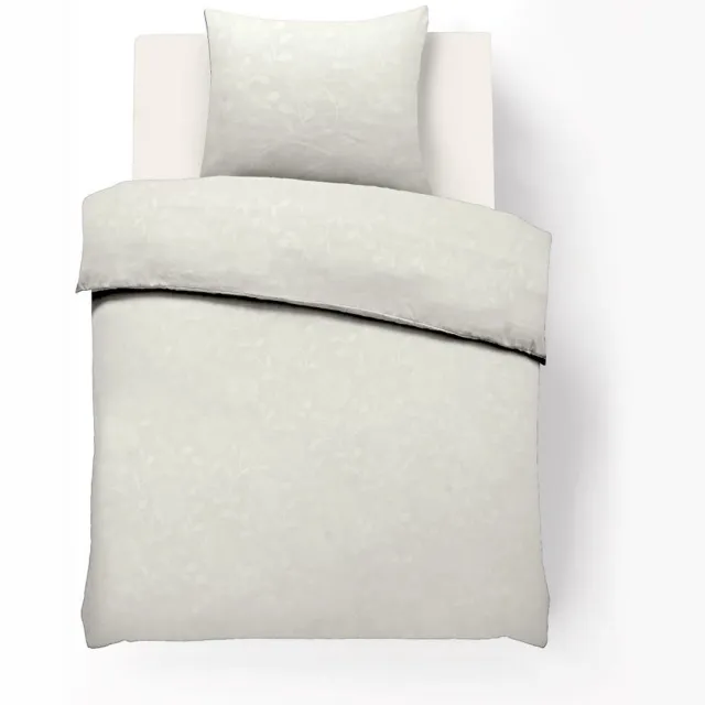 Husch Dekbedovertrek - Embossed Flower - 140x200/220 - Ecru