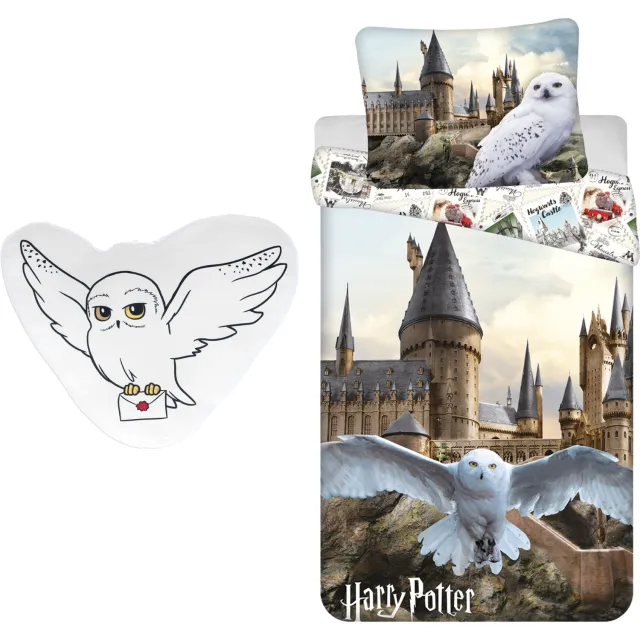 Harry Potter slaapkamerset; dekbedovertrek en kussen Dekbedset