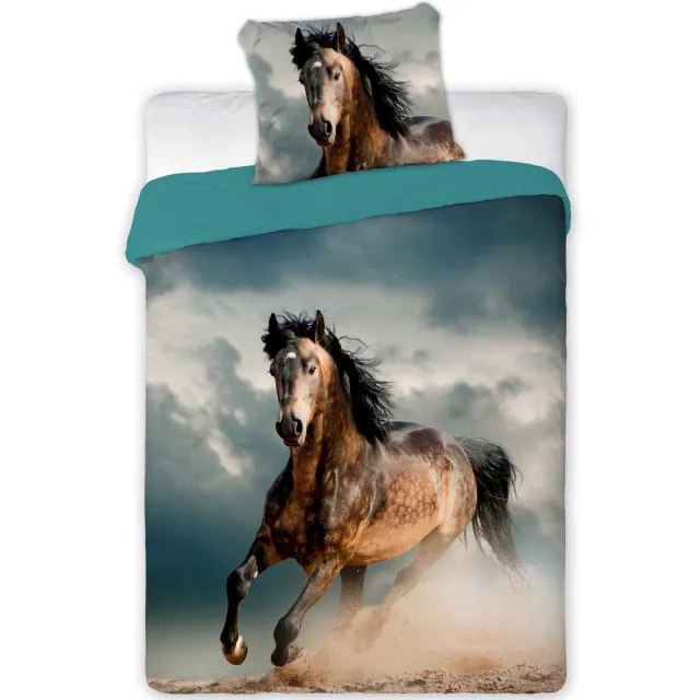 Animal Pictures Paard - Dekbedovertrek - Eenpersoons - 140 x 200 cm - Multi