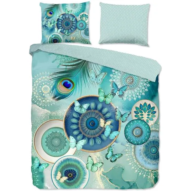 HIP Collection Claudine Dekbedovertrek - Tweepersoons - 200x200/220 cm - Mint