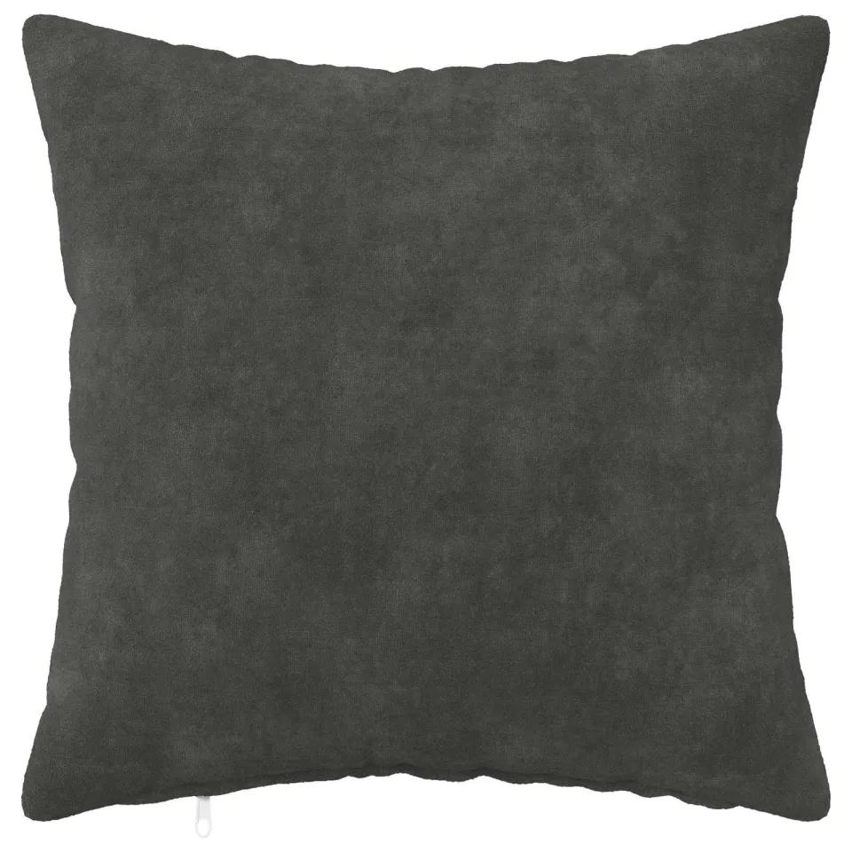 vidaXL Kussensloop 2 st HEERLEN Antraciet 40 x 40 cm Microfiber Fleece, foto 2