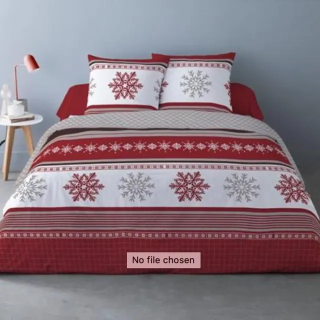 Better Nights Luxe katoen flanel dekbedovertrek Adele - 260x240 rood