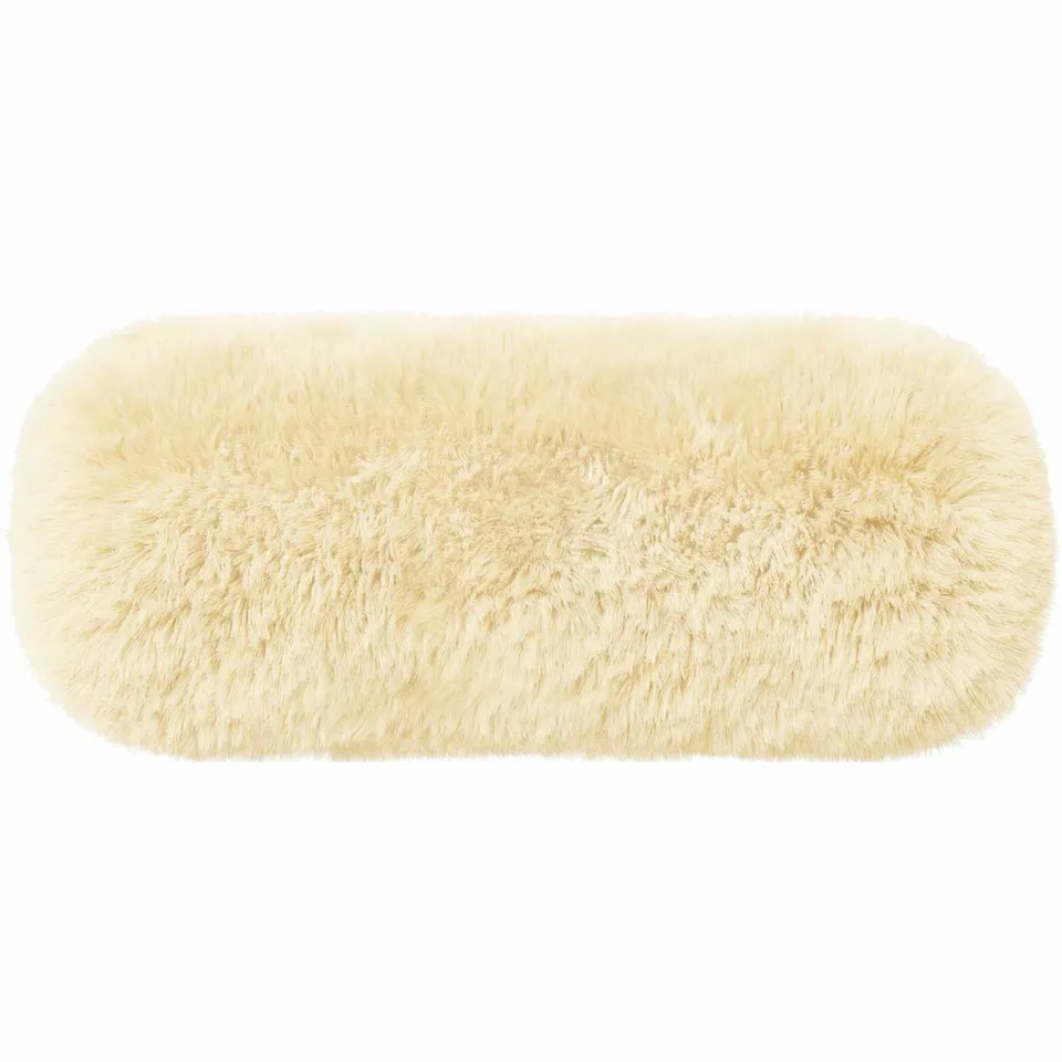 vidaXL Kussensloop 2 st HEERLEN Crèmekleurig Ø 15 x 40 cm PV Fleece, foto 4