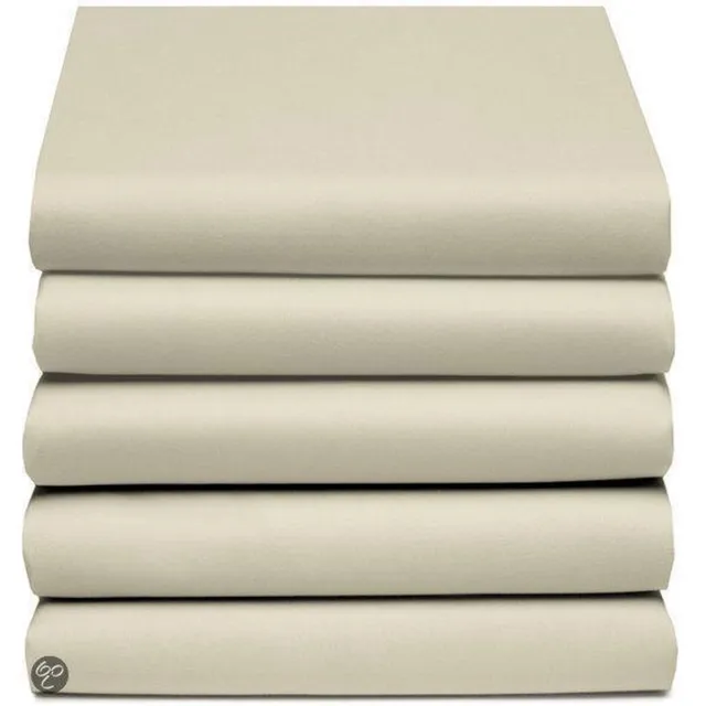 Damai Hoeslaken Single jersey 1P XL - 80-90x210/220cm & 100x210cm silver sand (tot 25 cm) Damai Zilver