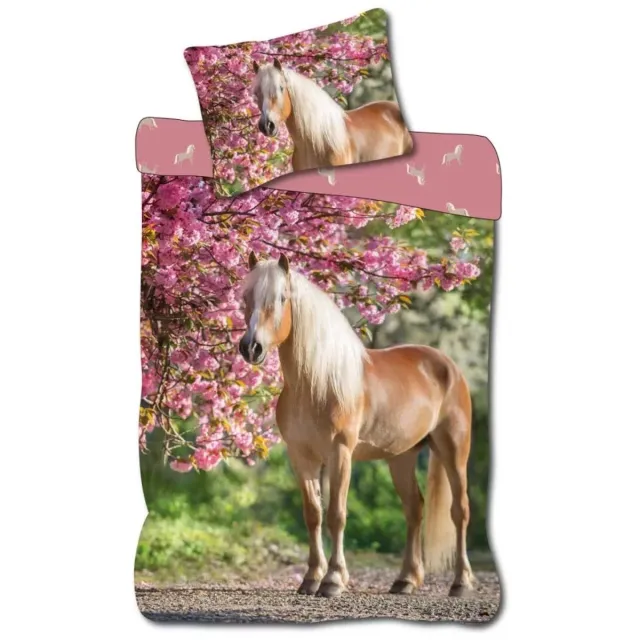 Sweet Home Paarden Dekbedovertrek peuter 100 x 135 cm multicolor