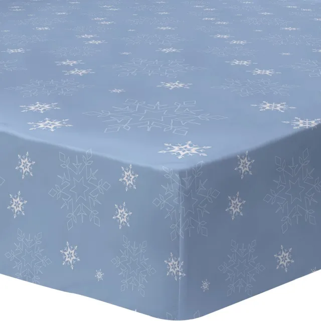 Disney Frozen Hoeslaken Frozenia - 90 x 190/200 cm - Katoen Blauw
