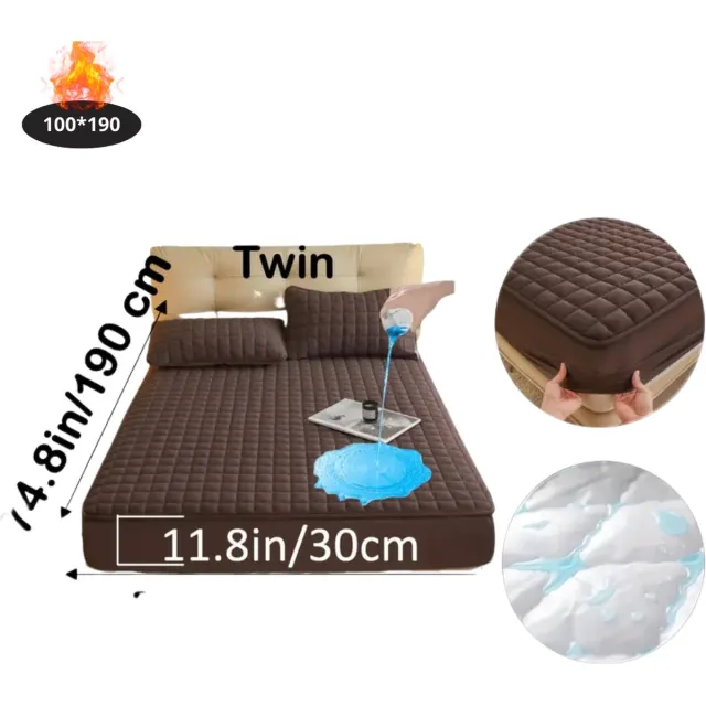 Bovista Waterdicht Hoeslaken - Beddengoed - Fitted Sheet - Bed - Bruin 110x190