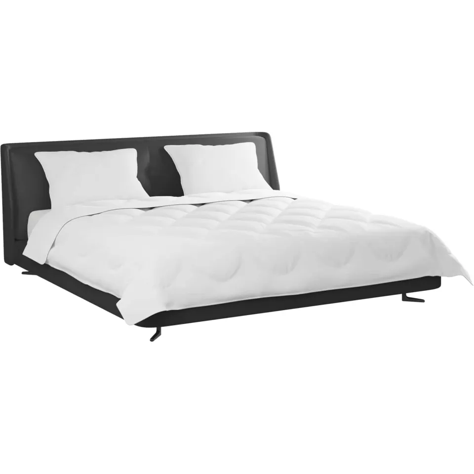 vidaXL Dekbed met kussen 3 st Wit Microfibre, foto 2