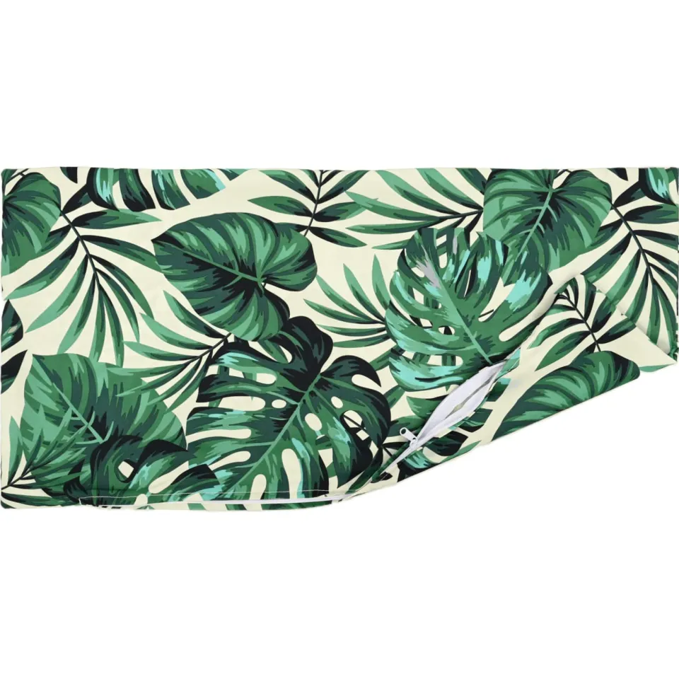 vidaXL Kussensloop 2 st HEERLEN Bladpatroon 40 x 70 cm Polyester groen, foto 4