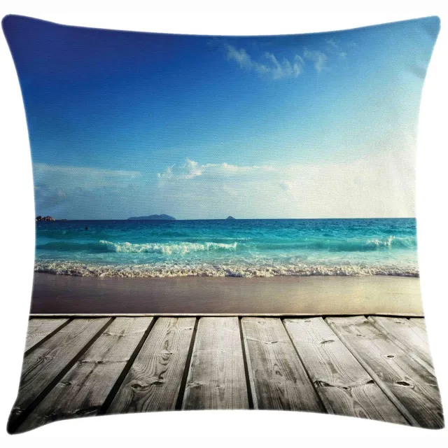 ABAKUHAUS Kussenhoes 40×40 cm – Dubbelzijdig bedrukt – zeeblauw Sea Blue Umber Dämmerung