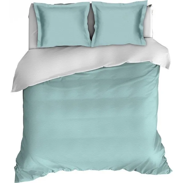 Romanette Comtesse - Flanel - Dekbedovertrek - Lits-jumeaux - 240x200/220 cm + 2 kussenslopen 60x70 cm - Groen/wit