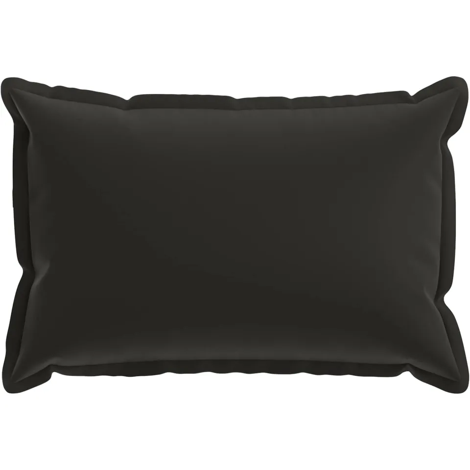 vidaXL Kussensloop 6 st HOUTEN Zwart 50 x 75 cm Polyester