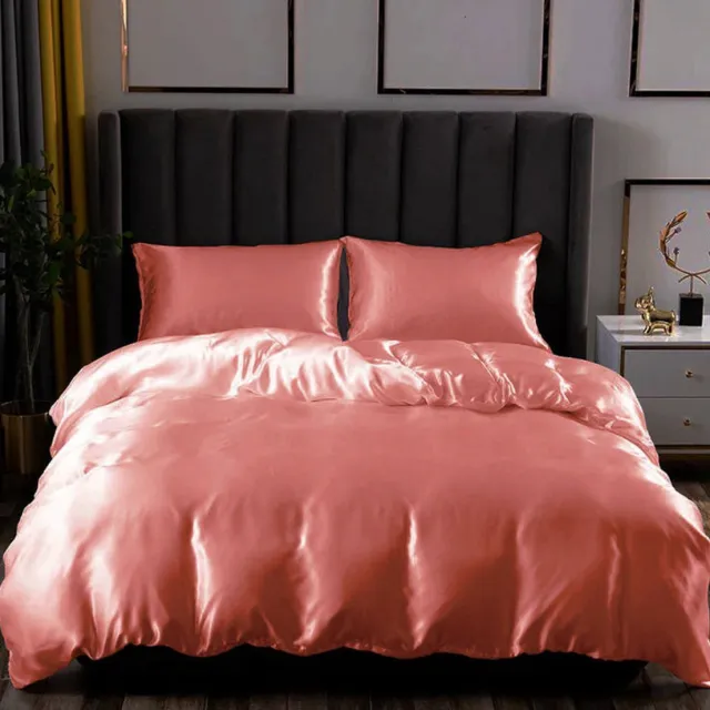 Beauty Silk Dekbedovertrek - 240 x 220 cm - Glans Satijn - Oud Roze