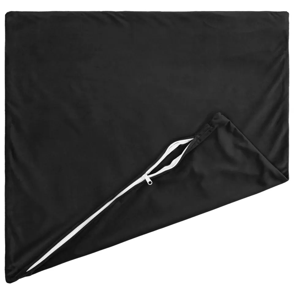 vidaXL Kussensloop 6 st HEERLEN Zwart 30 x 30 cm fluweel, foto 4