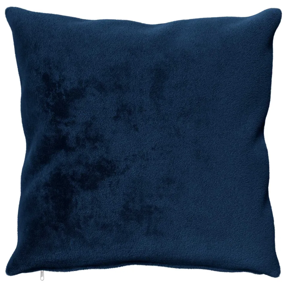 vidaXL Kussensloop 2 st HEERLEN Marineblauw 70 x 70 cm Flanel, foto 2