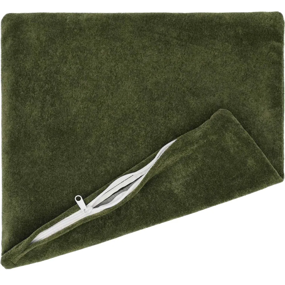 vidaXL Kussensloop 12 st HEERLEN Groen 50 x 50 cm Microfiber Fleece, foto 3