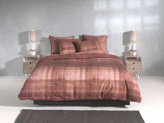 Zohome Marley Dekbedovertrek - Flanel - Rood, foto 2