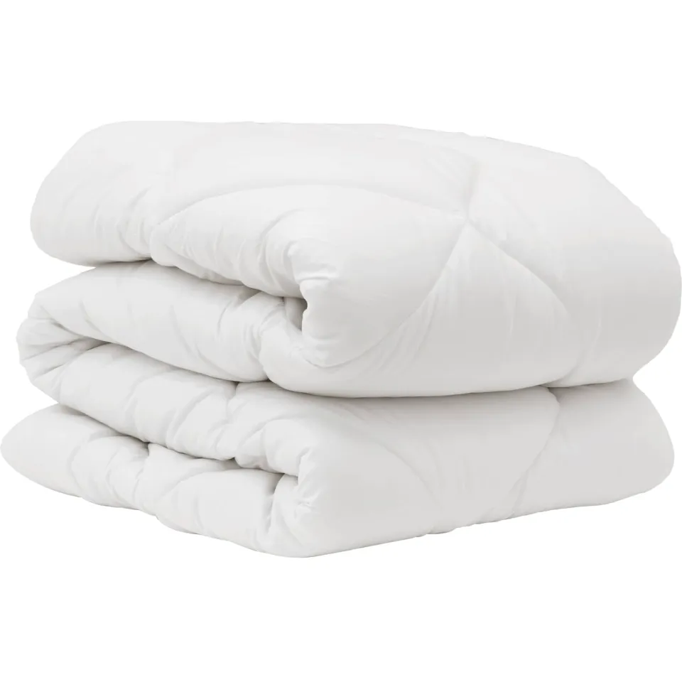 vidaXL Dekbedset met kussen 2 st Wit Microvezel, foto 4