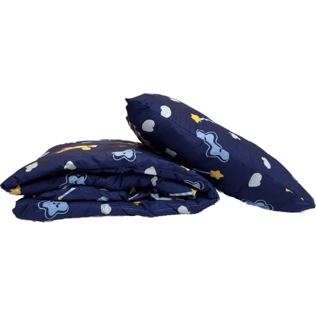 PAW Patrol 2-1 Kids Dekbed zonder overtrek Dekbed - 140 x 200 + 1 kussensloop 60x70 – Bluey blauw, oranje, geel, wit