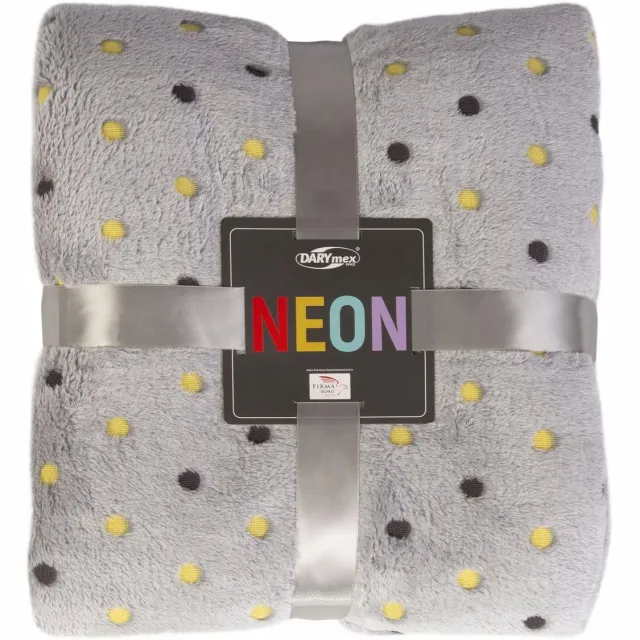 Darymex Zachte Microvezel Plaid 150x200cm met Neon Stippen