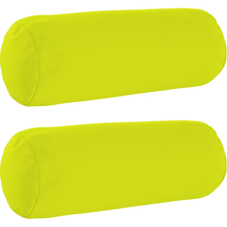 vidaXL Kussensloop 2 st HEERLEN Helder groen Dia. 15 x 40 cm Polyester