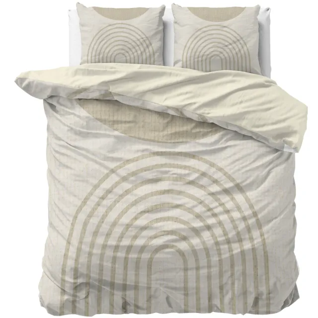 Sleeptime polyester dekbedovertrek 2-persoons (200x220 cm) Ecru