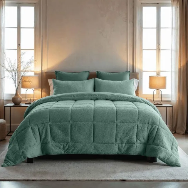 Thuys Dekbed 200x200 – Dekbedovertrek 200x200 Tweepersoons – Zomerdekbed – 200cm x 200cm x 4cm – Groen