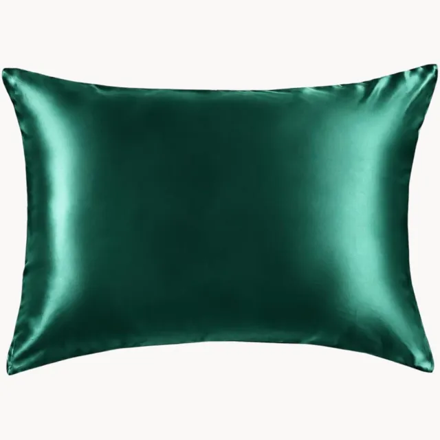 Sichou Kussenhoes Emerald Green van moerbeizijde satijn Groen