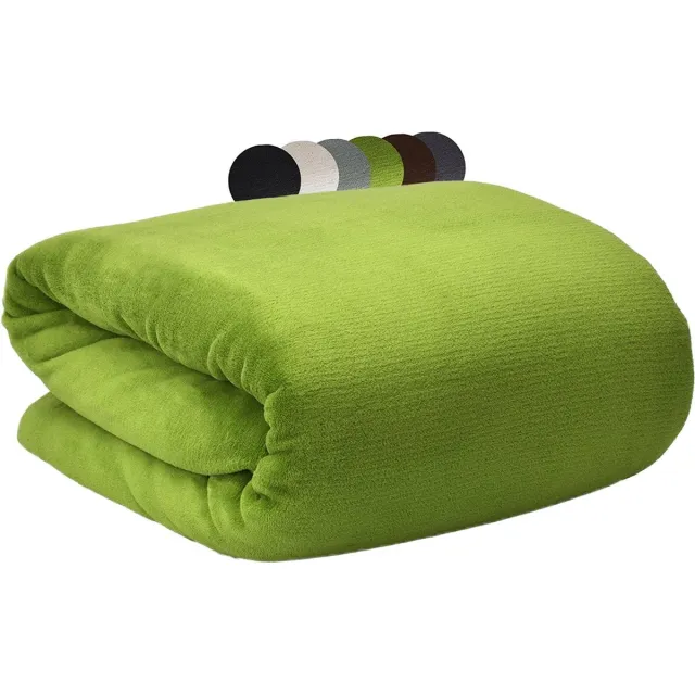 Beautissu Deken – Woonkamer Slaapkamer – Fleece Deken – Premium Winter Deken Groen