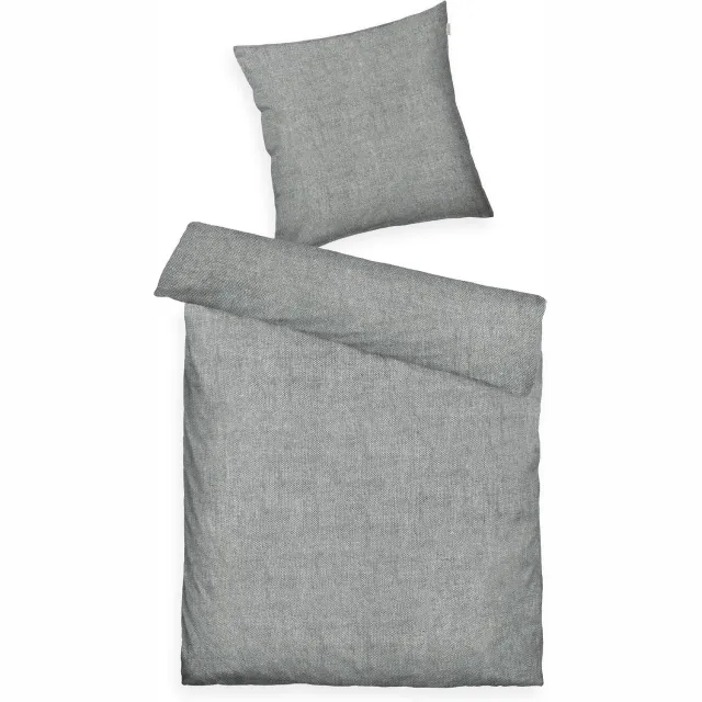 Tom Tailor Melange Beddengoed Set 135x200 + 80x80 cm Grijs