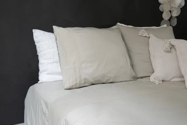 House in Style Como dekbedovertrek taupe | 140-220 cm | fijnste katoensatijn taupe