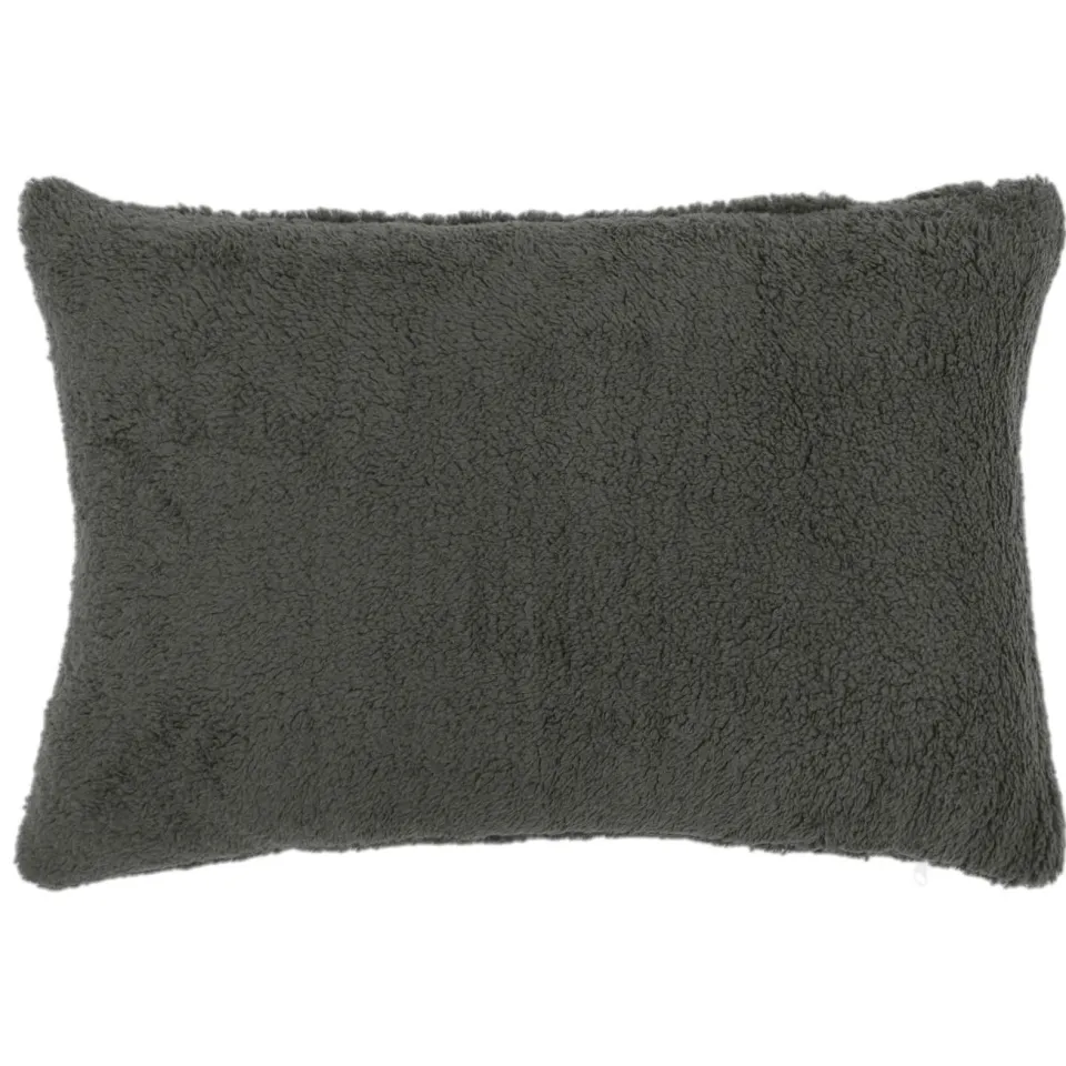 vidaXL Kussensloop 6 st HEERLEN Donkergrijs 30 x 50 cm Bouclé