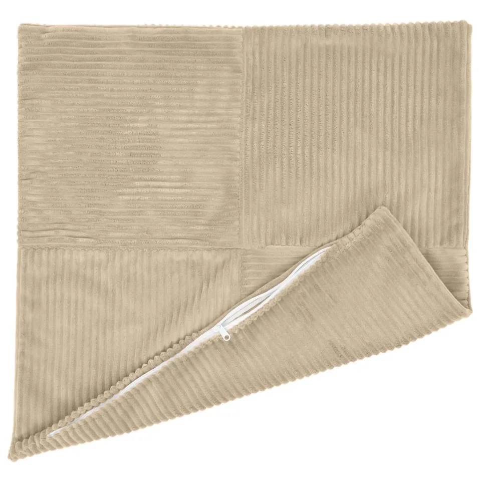 vidaXL Kussensloop 12 st ALMELO Taupe 40 x 40 cm corduroy, foto 4