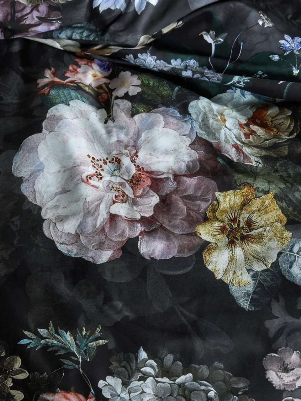Essenza Fleur Festive dekbedovertrek zwart, foto 6