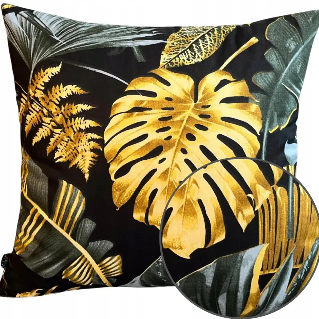 Houseartlife Katoenen Kussensloop 40x40cm - Ademend & Nederlands Product Goud/Grijs