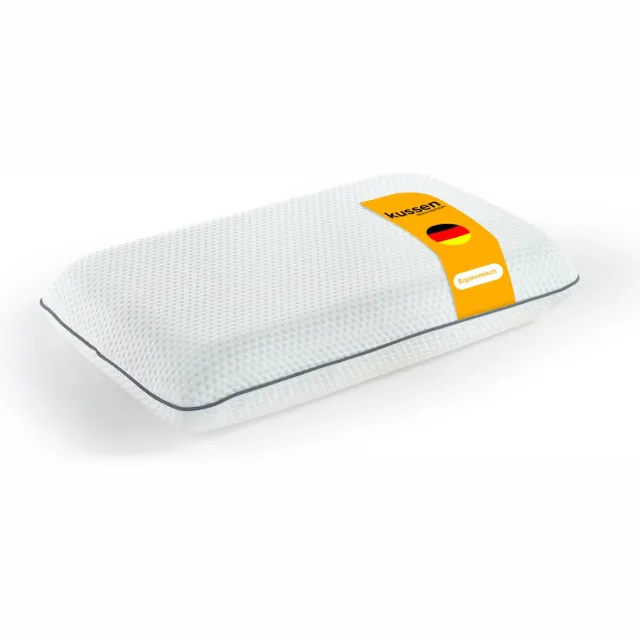 EM home El-Em Home – Hoofdkussen - Orthopedisch Traagschuim Kussen - Ergonomisch Hoofdkussens - Slaapkussen Wit