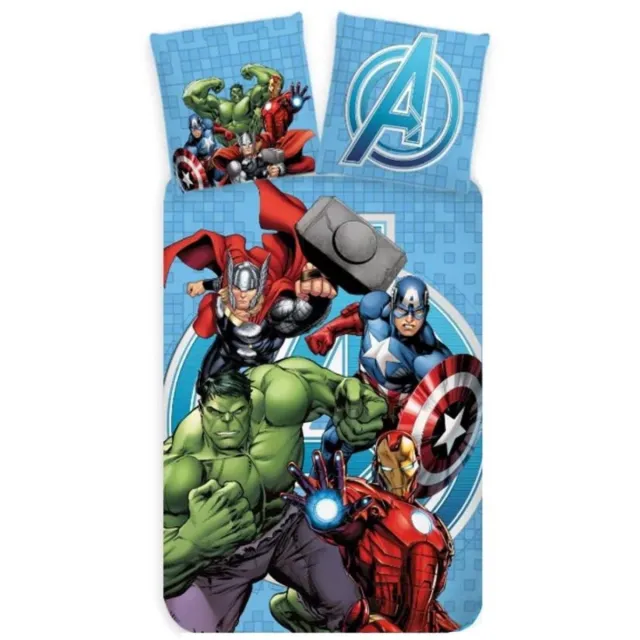 Avengers Dekbedovertrek - Voor de kinderkamer - Blauw Meerkleurig